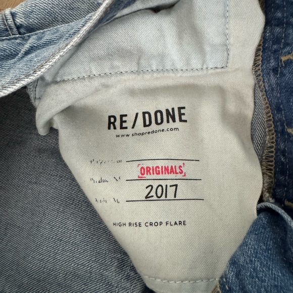 RE/DONE Originals High Rise Crop Flare 26 - Picture 7 of 10